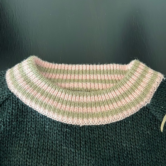 Camp Beverly Hills Canteen Vintage pullover sweater, geometric intarsia, size S - Picture 5 of 11